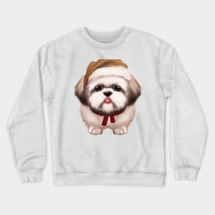 Cute Shih Tzu Drawing Crewneck Sweatshirt